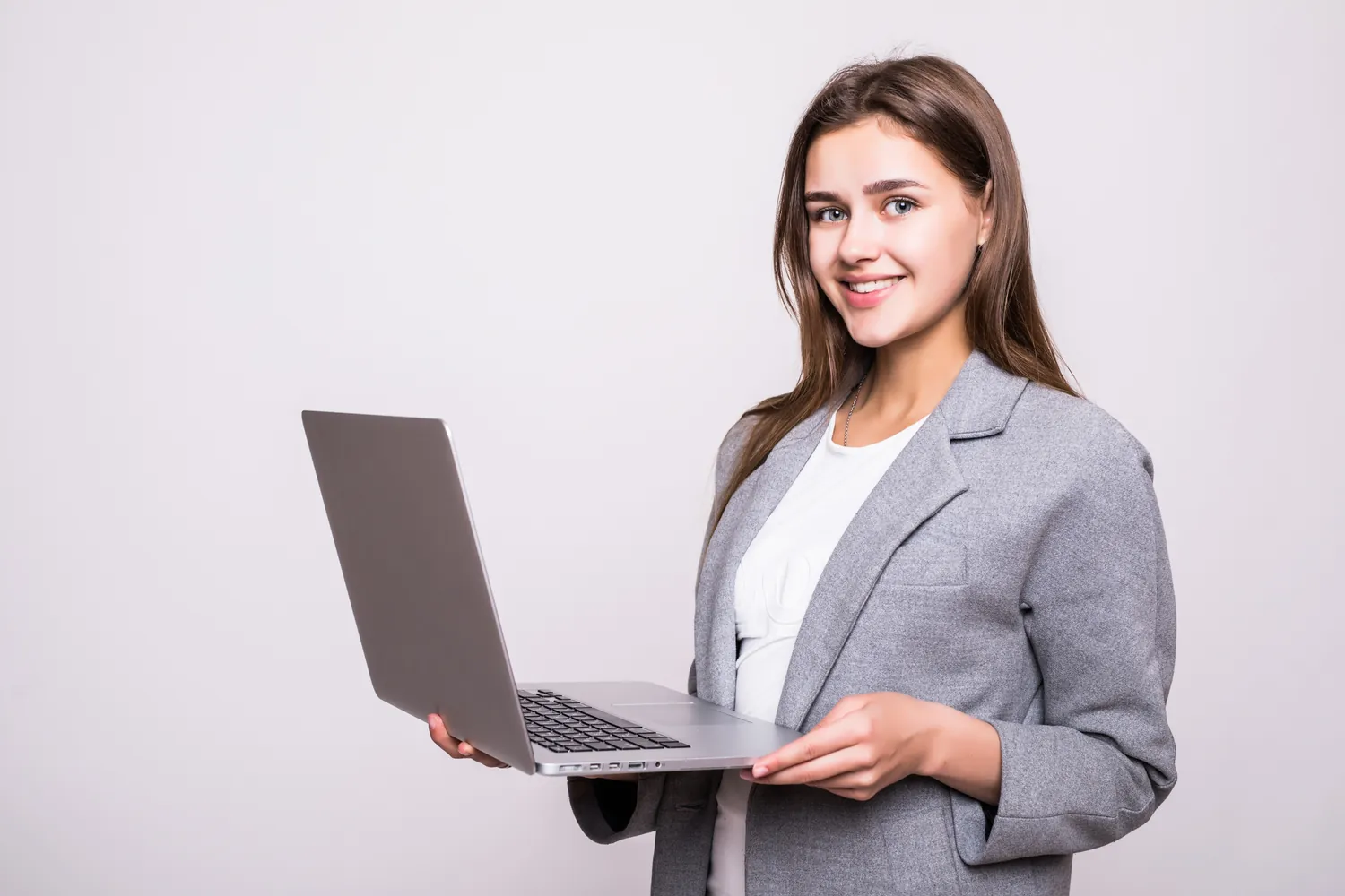 Executive leader running a C-level executives outreach workflow on a laptop